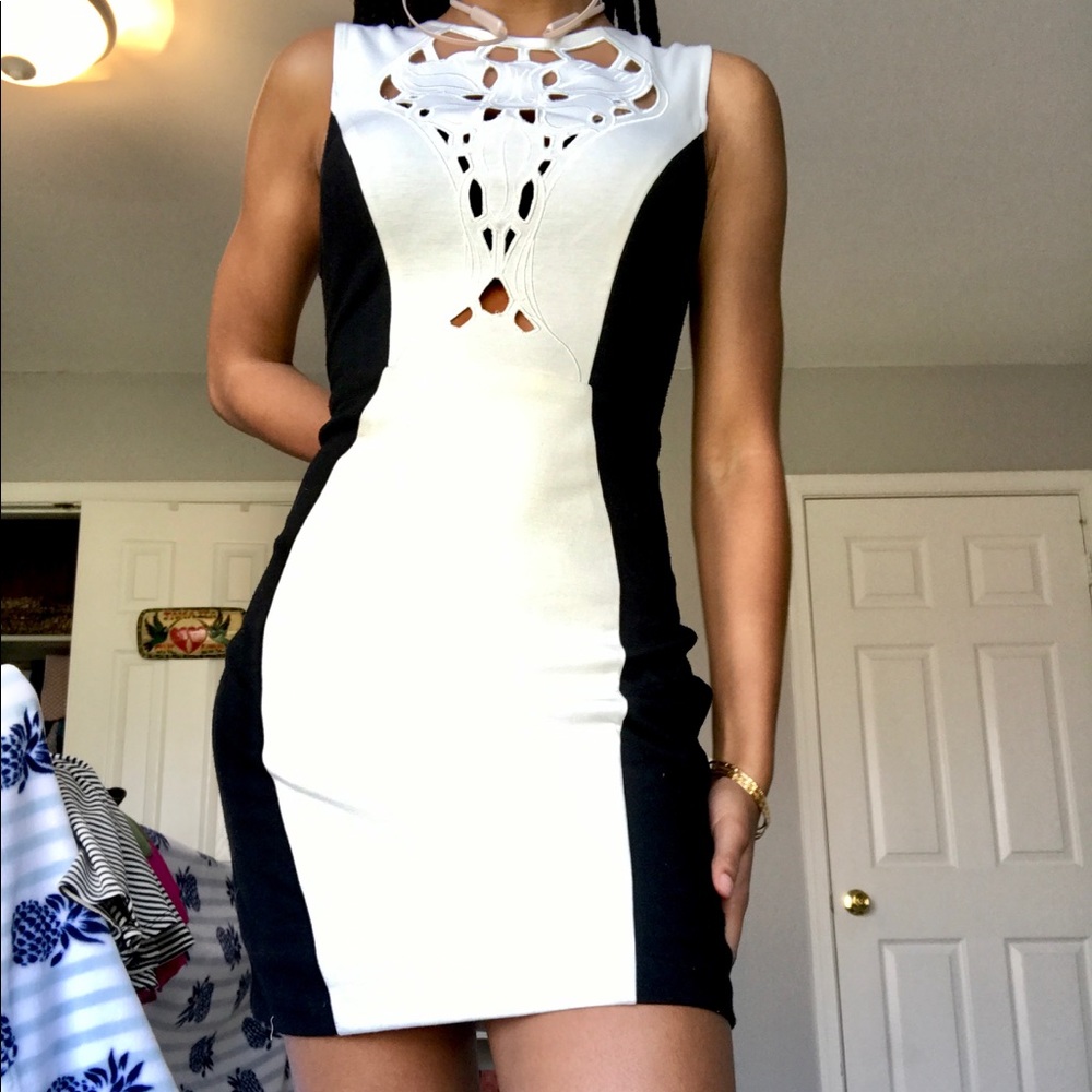 Black and White Dress
